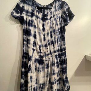 Tie Die blue summer dress